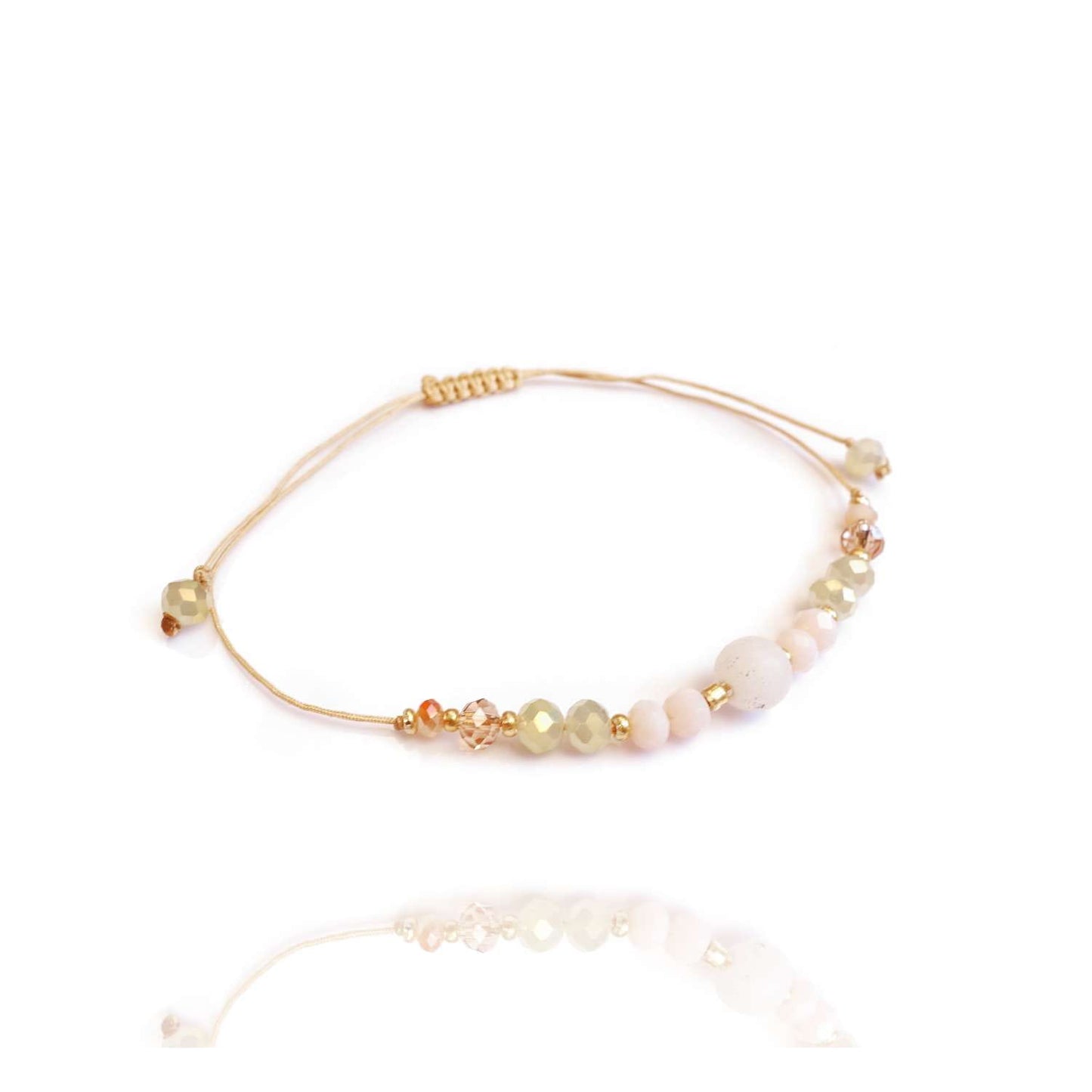 Bride to Be Jadeite Natural Stone String Bracelet, TD9270 TeamBride