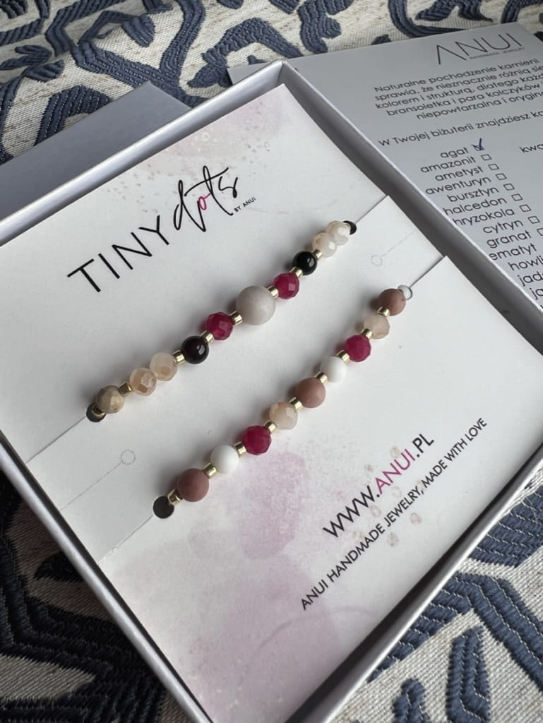 Bracelet for Scorpio with natural stones ruby hematite jasper agate, TD1032