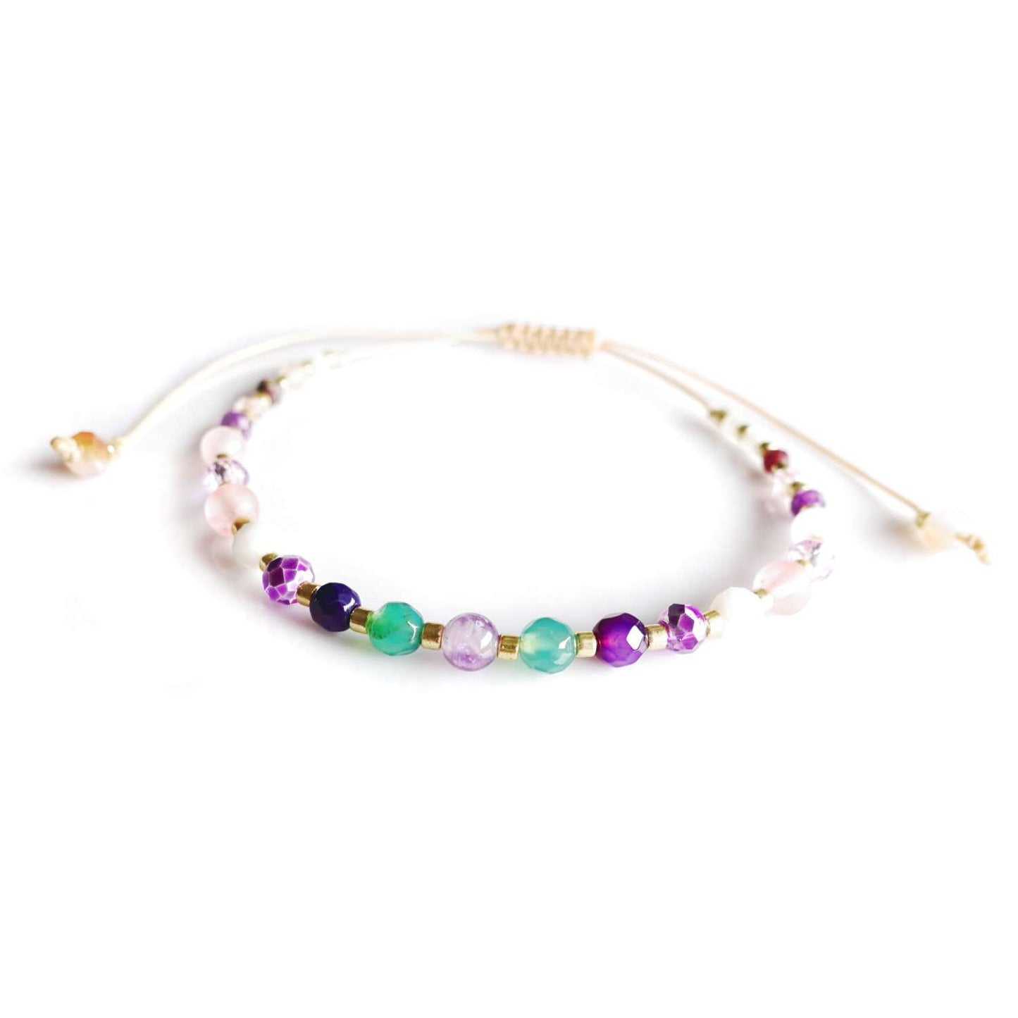 Bracelet talisman of love and luck with natural stones TD9510