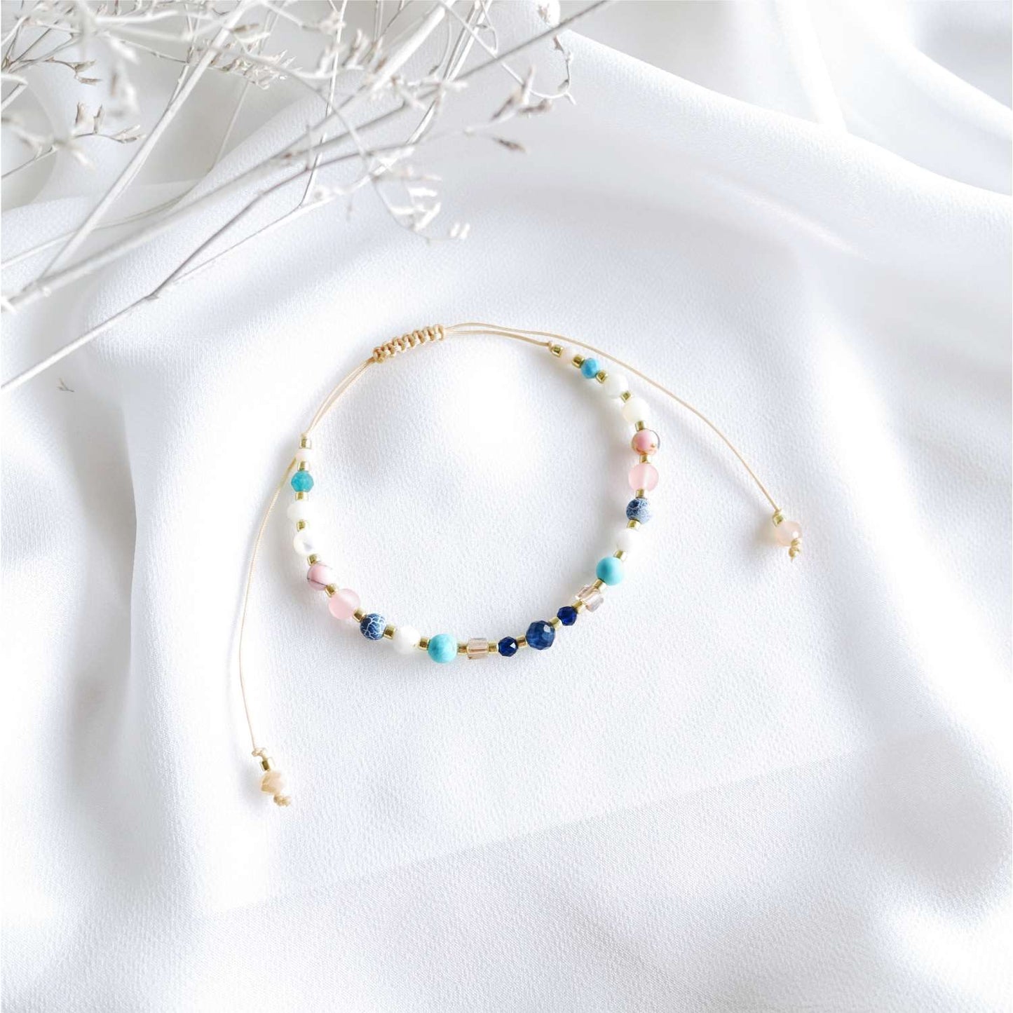 Love and Romance Bracelet with Natural Stones TD9530