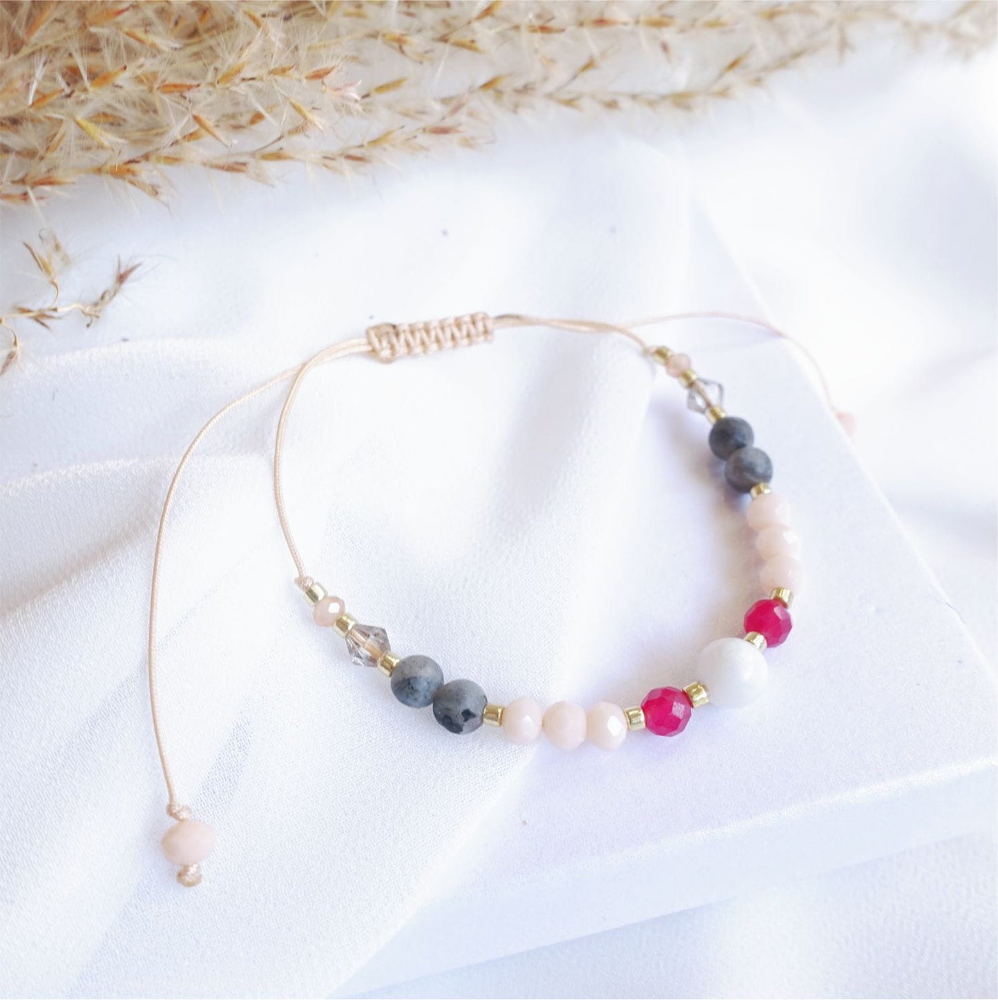 Two string bracelets with rubies TD92441