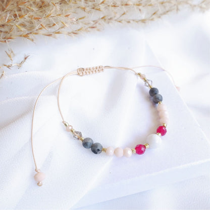Two string bracelets with rubies TD92441