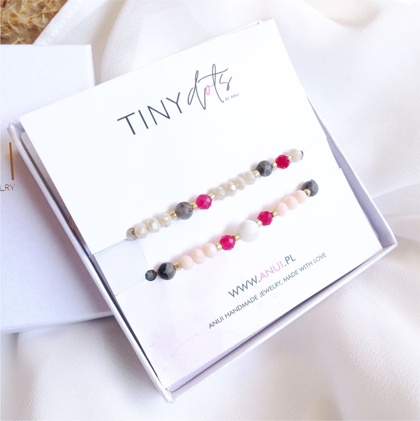 Two string bracelets with rubies TD92441