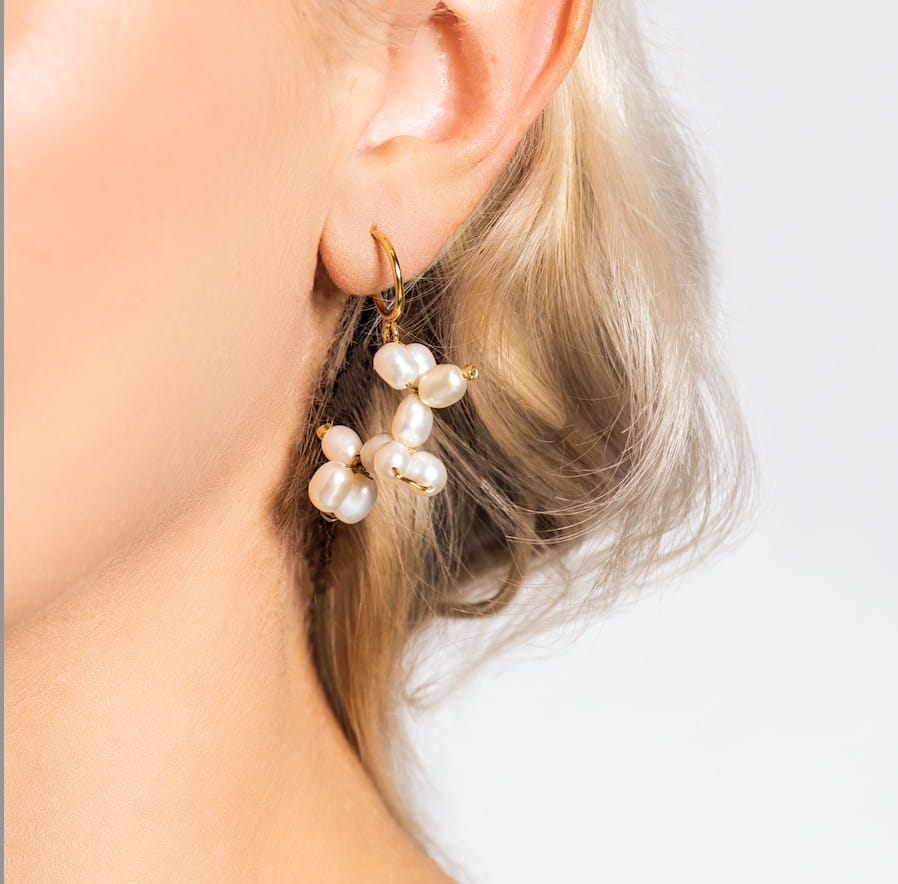 Pearl Mini Dog Earrings 446 Ballon Dogs